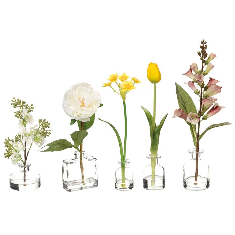 Allstate Floral 17" Flower Arrangements with Glass Vase - Assortment