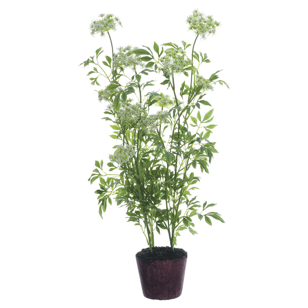 Allstate Floral 40.5" Queen Anne's Lace Plant Flower Arrangement - White