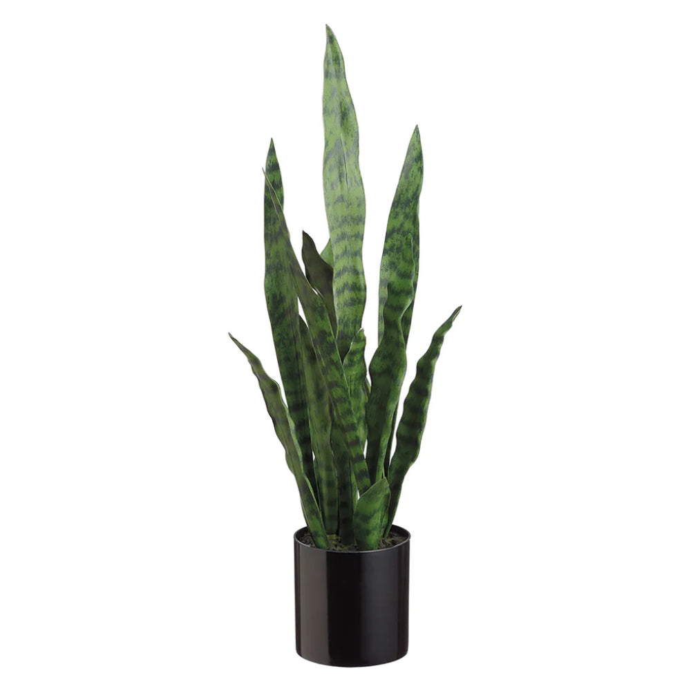 Allstate Floral 26" Sansevieria Snake Artificial Plant with Pot - Green
