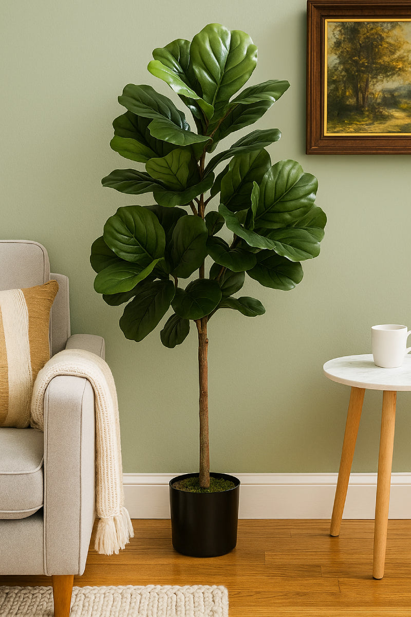 Allstate Floral 36" Fiddle Leaf Fig Tree with Pot - Green