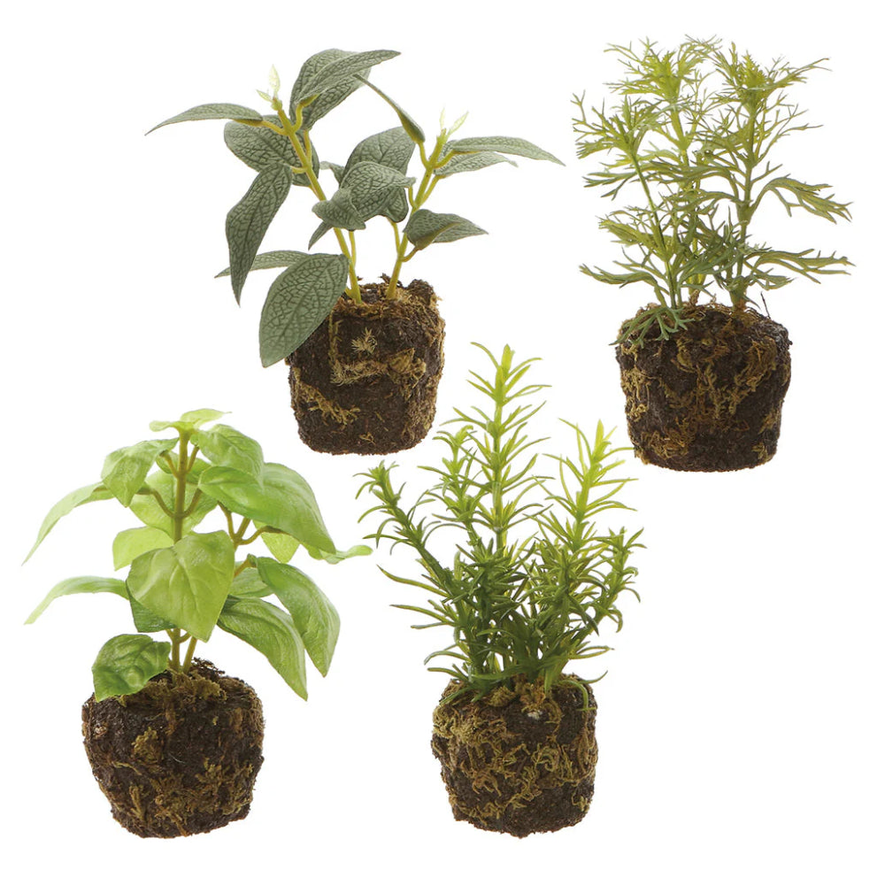 artificial soil for indoor plants Allstate Floral Herb Artificial Plant with Soil