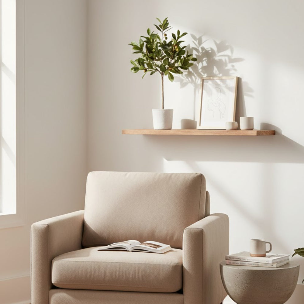 Allstate Floral 28.5" Wild Pomegranate Leaf Plant with Ceramic Pot - Green