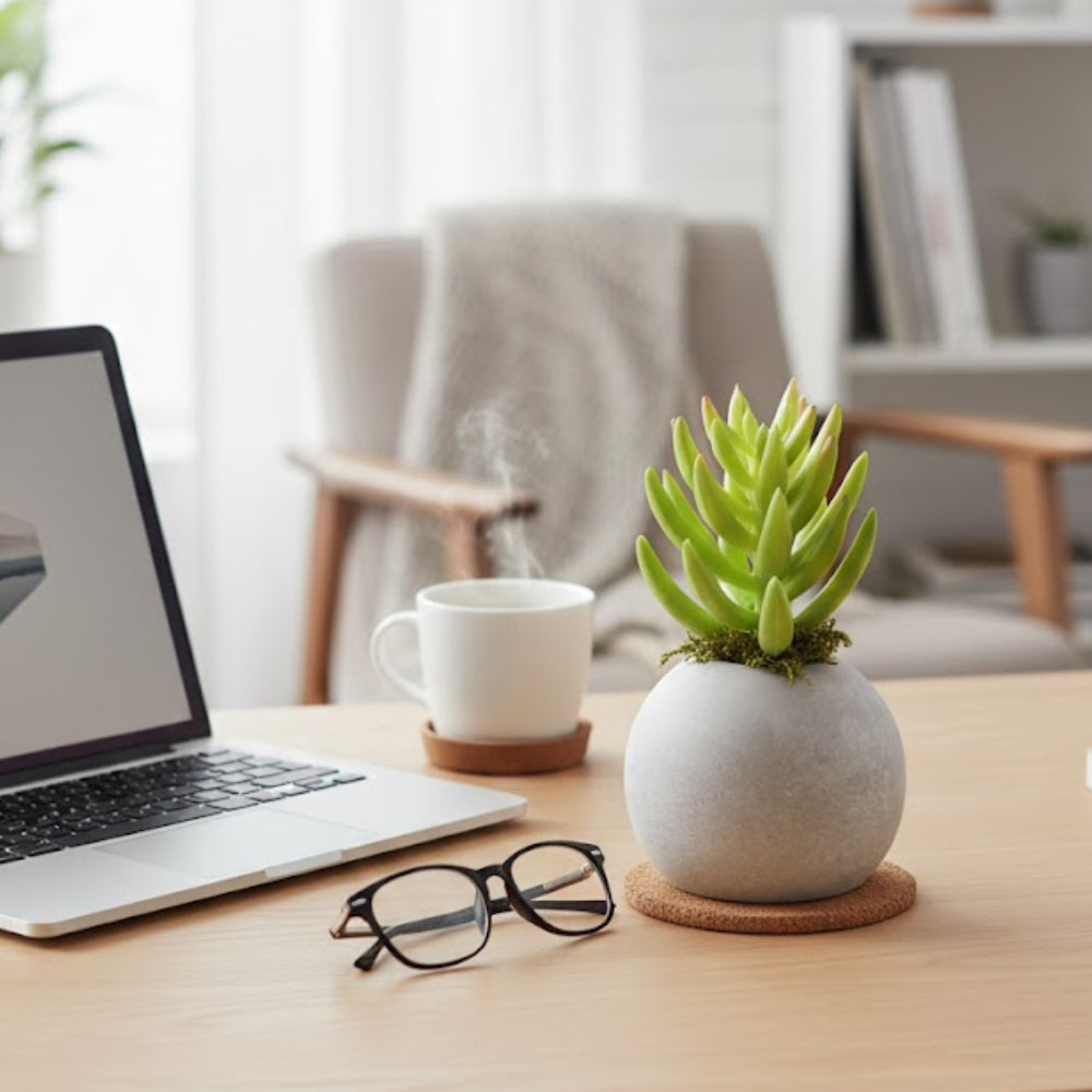 Allstate Floral Succulent Garden Artificial Plant with Cement Pot - Assortment