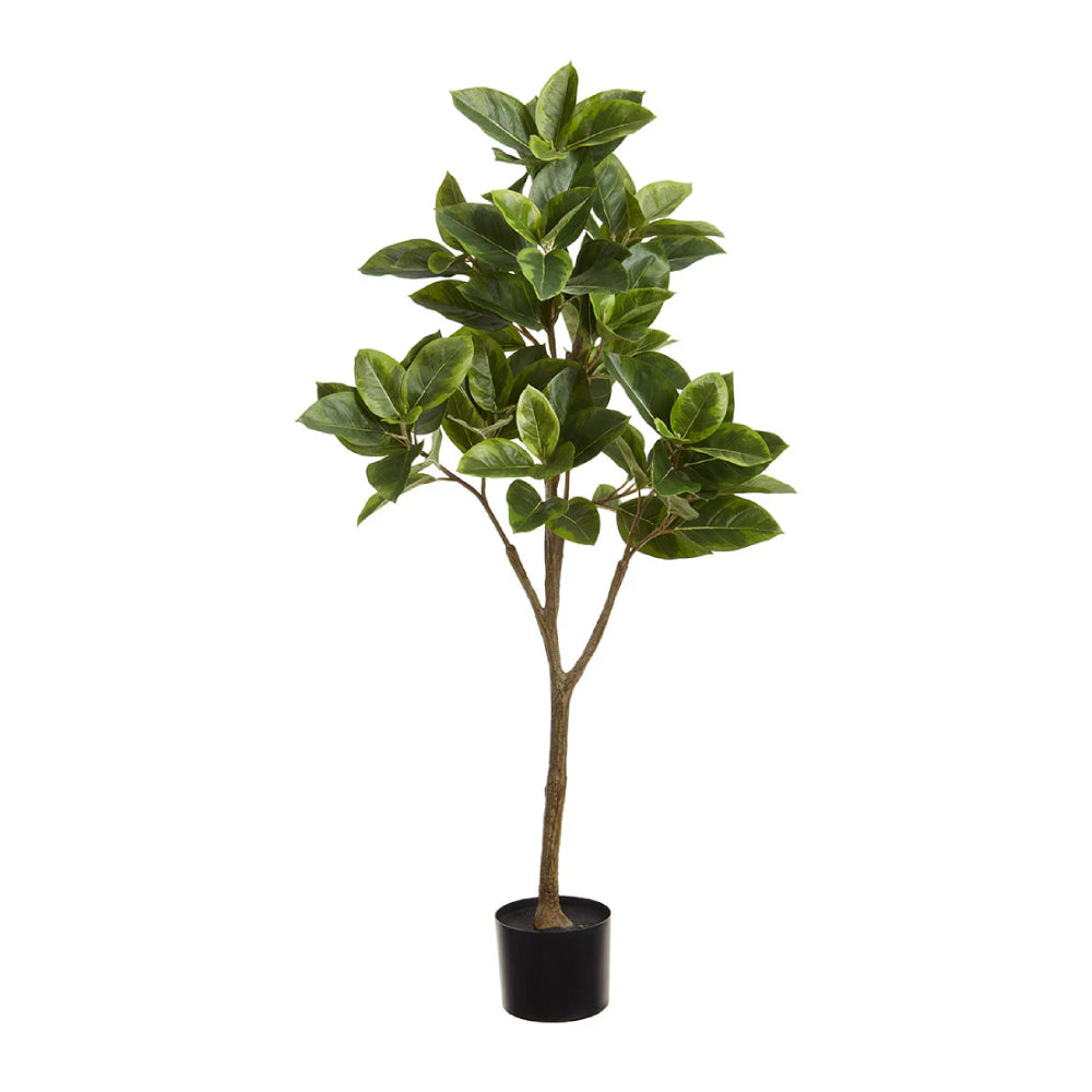 Allstate Floral 48" Ficus Audrey Leaf Silk Tree with Pot -Green