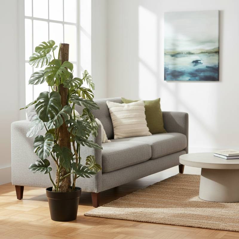 Allstate Floral 38" Split Philodendron Monstera Plant with Plastic Pot - Green