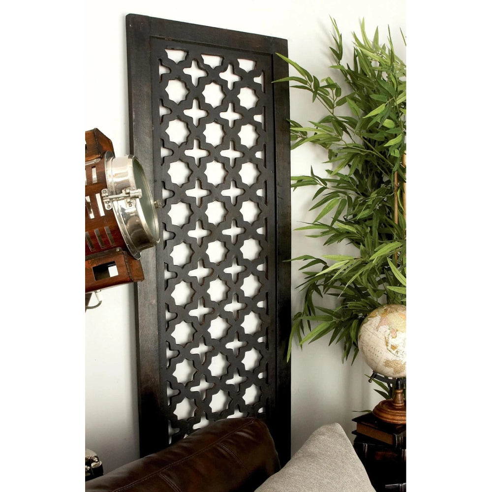 Geometric Wall Panel by Uma Enterprises - Black