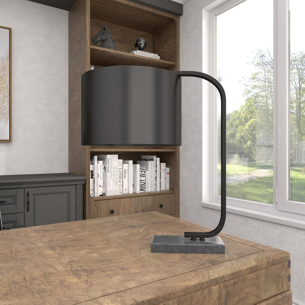 Decor Mache 22" Traditional Table Lamp - Black