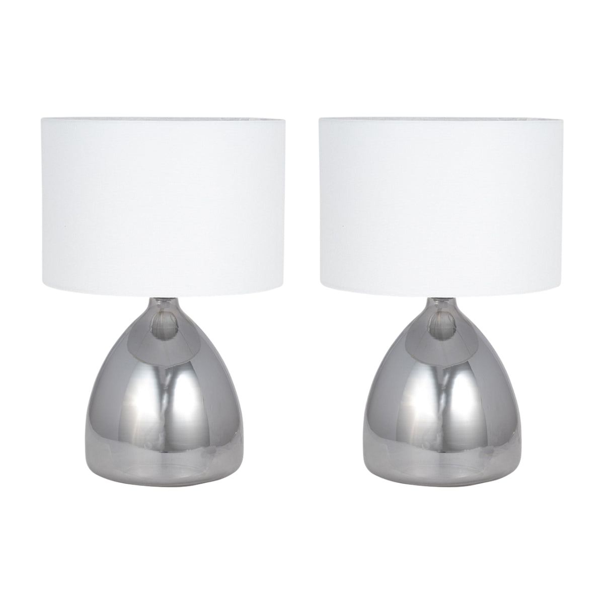 Sagebrook Home 18" Table Lamp (2-Pieces) - Gray