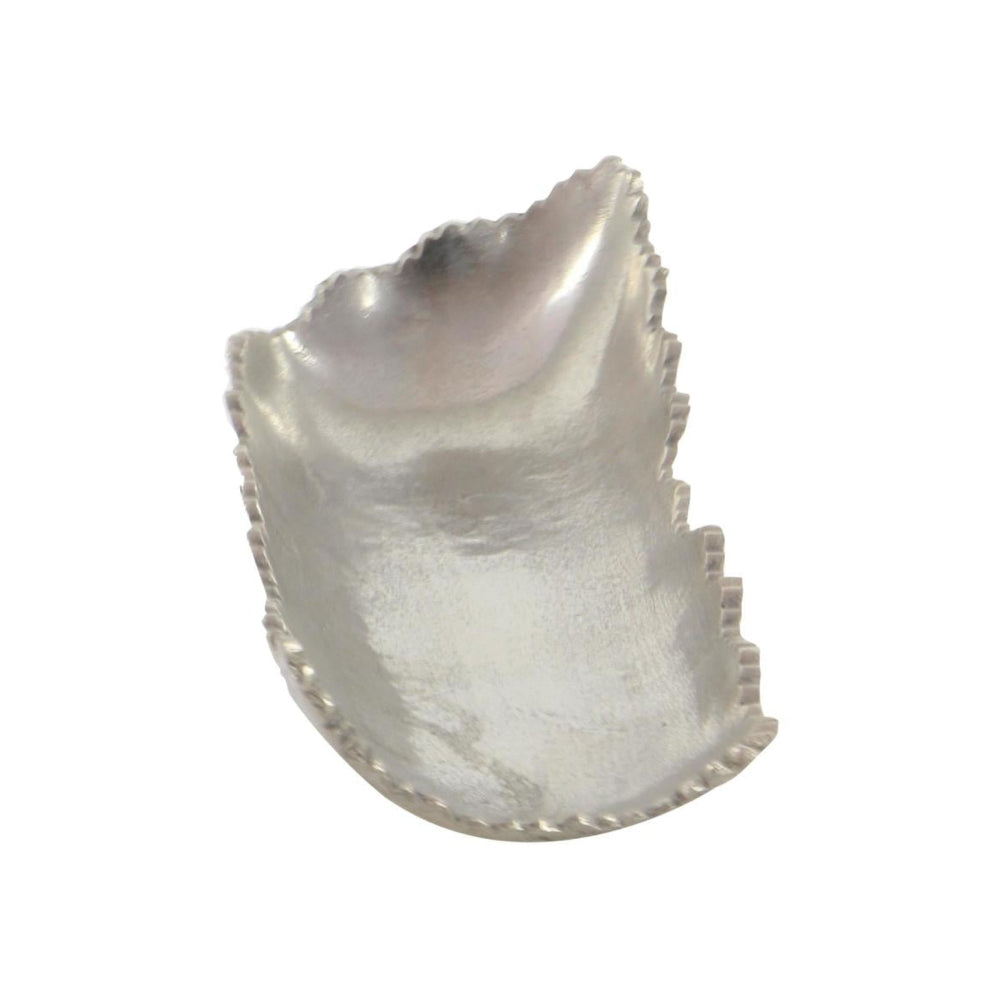 Decor Mache 19" x 7" Live Edge Tray - Silver