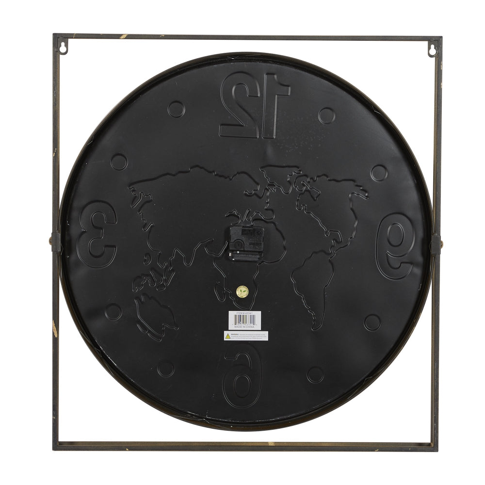 Decor Mache Vintage 26" Wall Clock - Gold/White