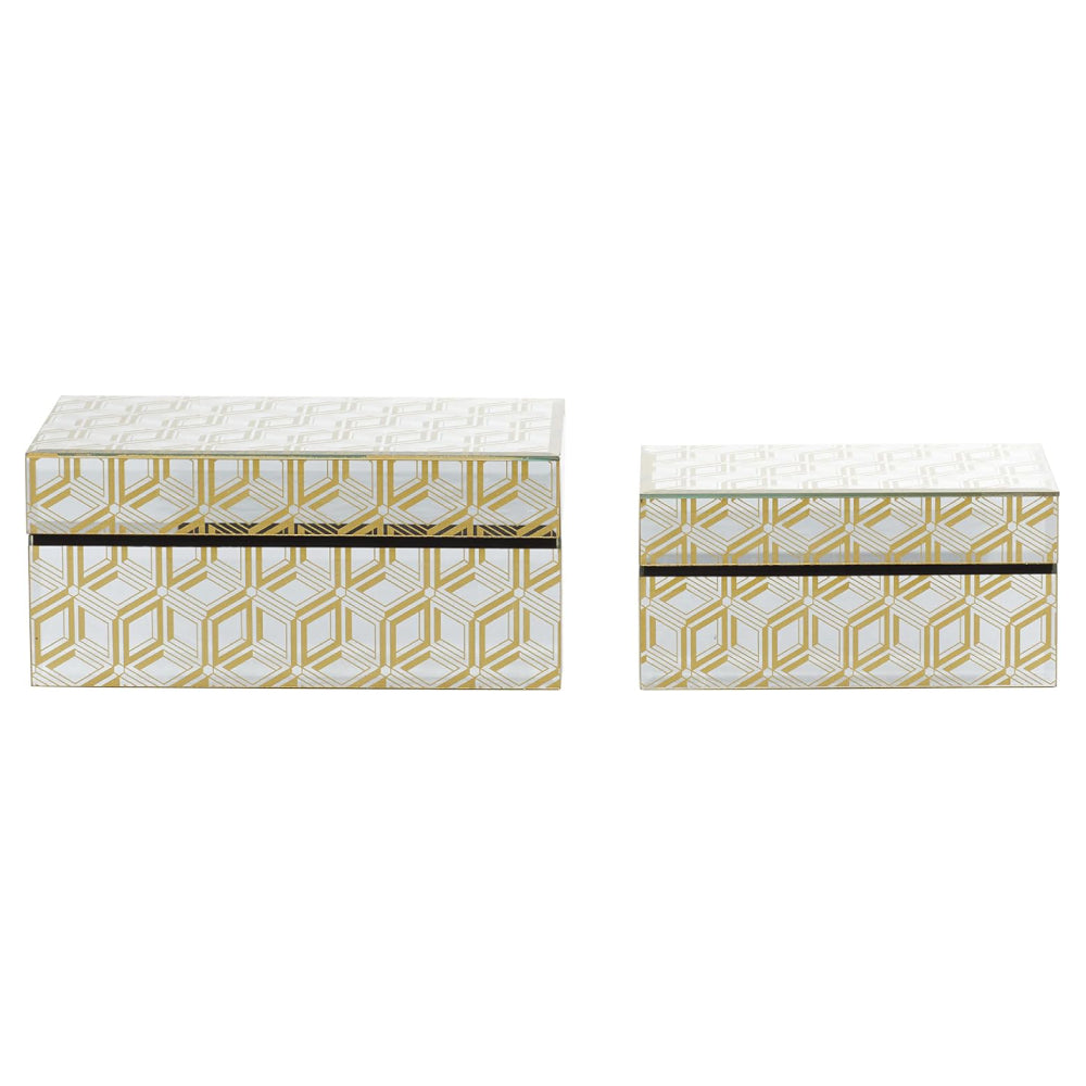 Decor Mache Glam Jewelry Organizer (Set of 2) - Gold