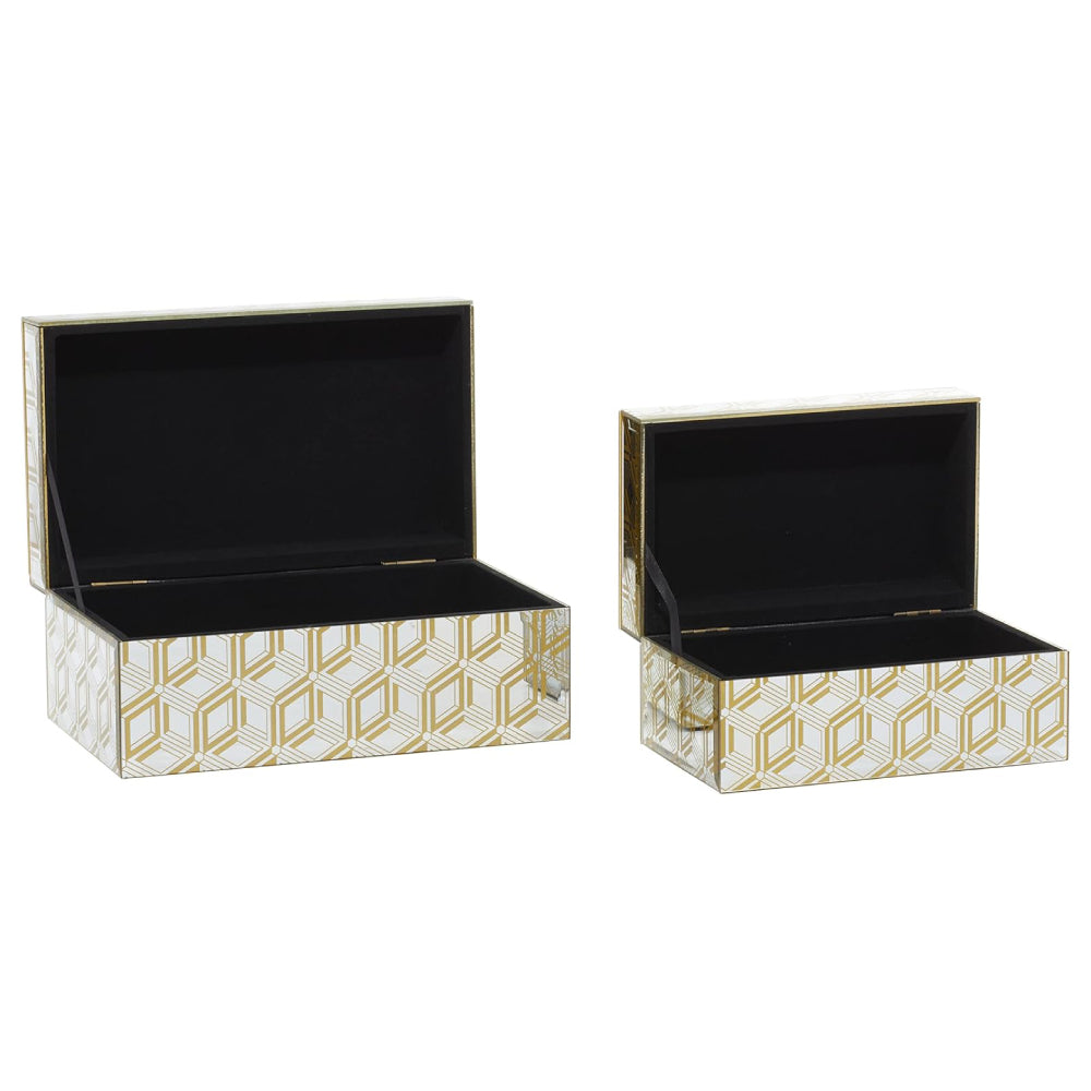 Decor Mache Glam Jewelry Organizer (Set of 2) - Gold