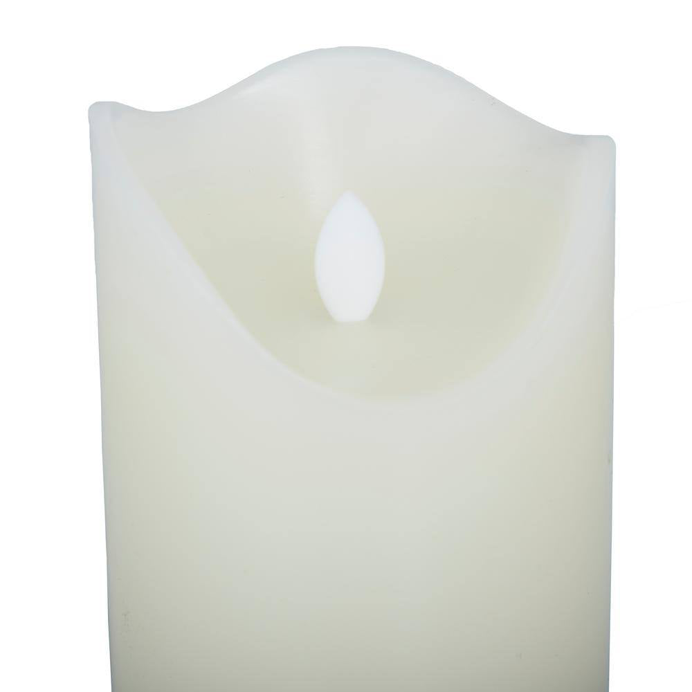 Decor Mache Traditional Flameless Candle (Set of 3) - White