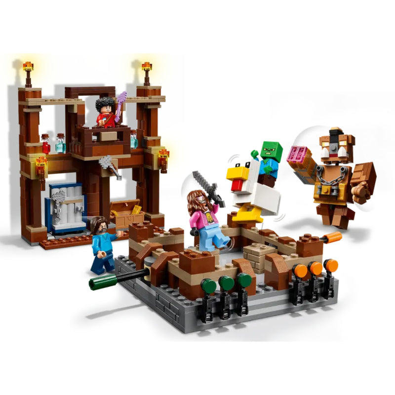 LEGO Minecraft Woodland Mansion Fighting Ring Building Toy Set (491-Pieces)