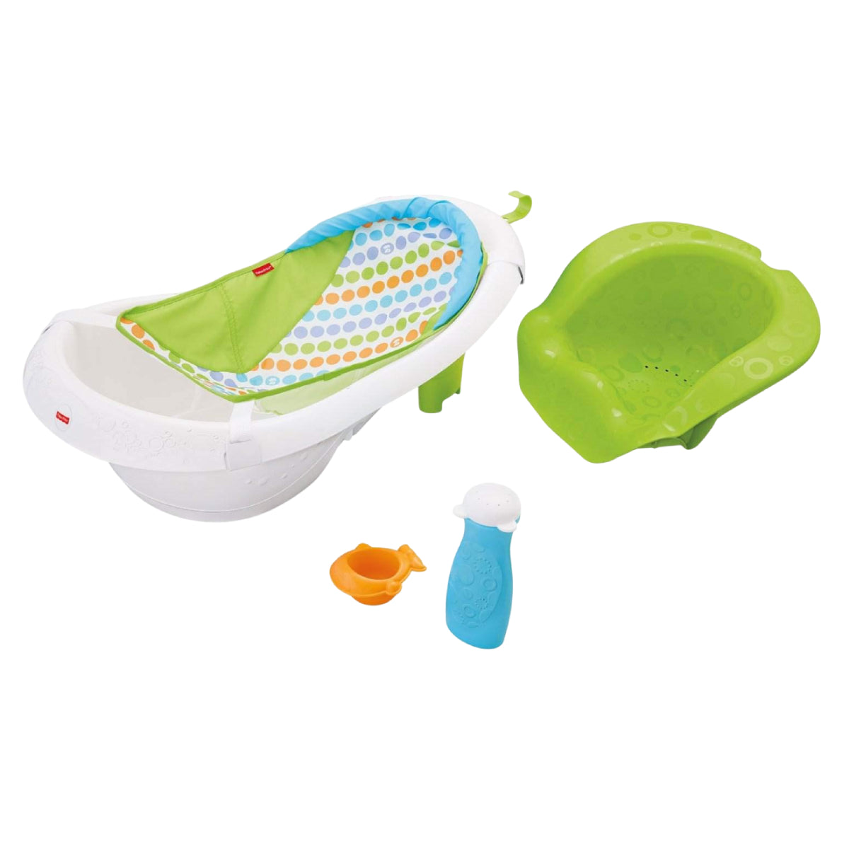 Fisher-Price 4 in 1 Convertible Sling and Seat Tub with Seat and Toys - Green