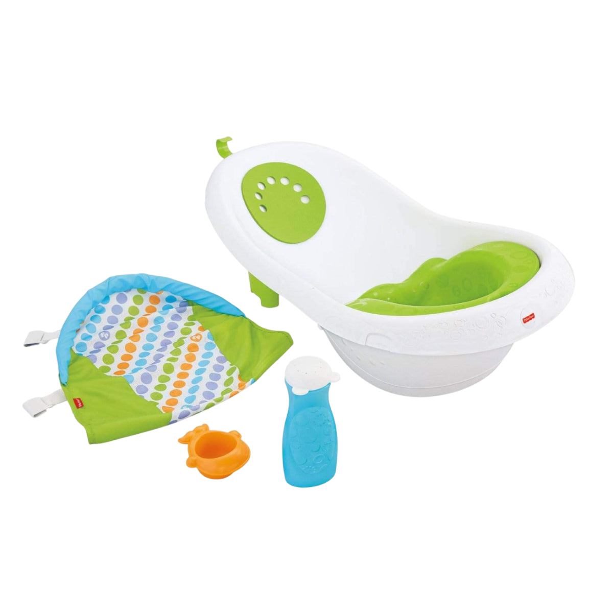 Fisher-Price 4 in 1 Convertible Sling and Seat Tub with Seat and Toys - Green