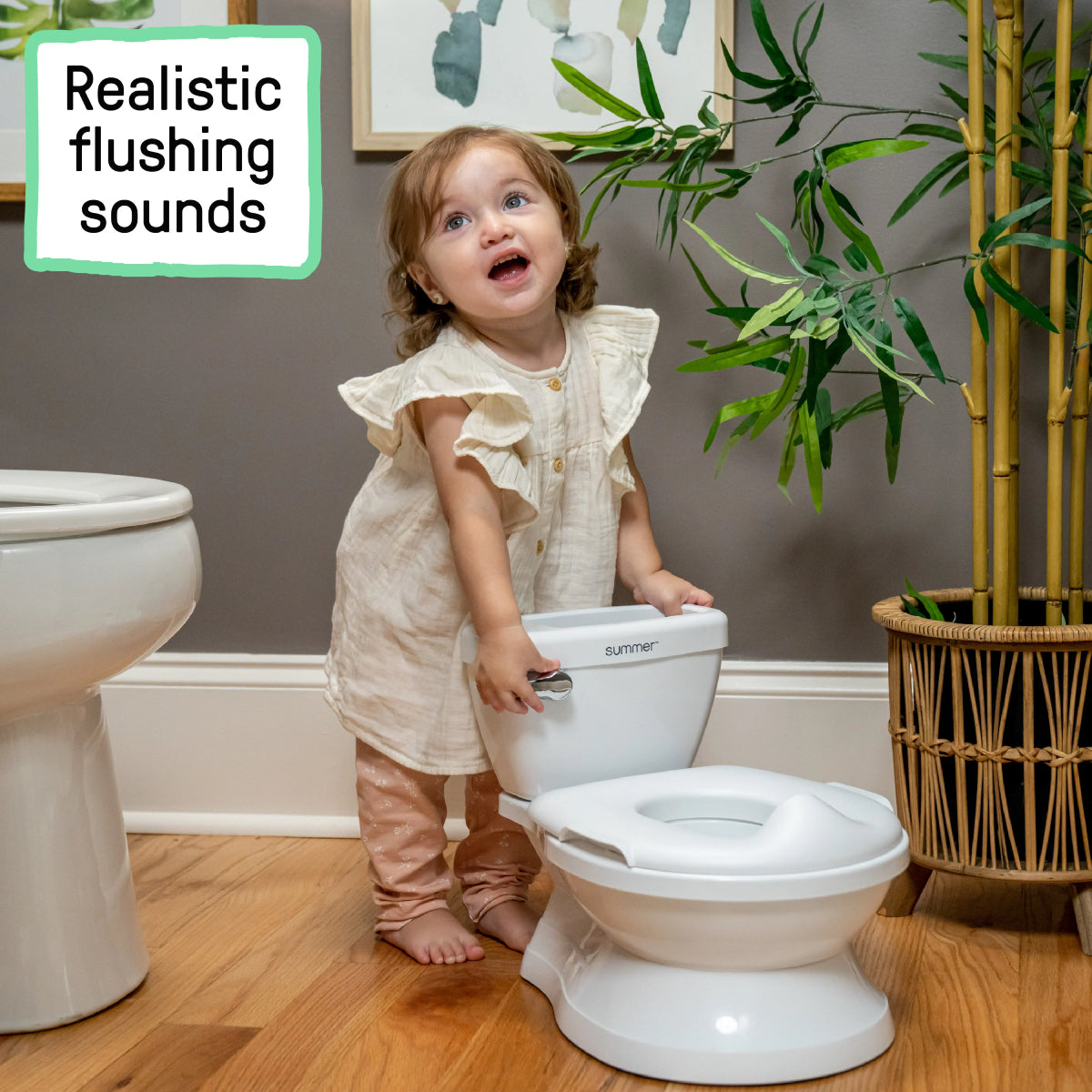 Ingenuity Summer My Size Pro Potty Chair with Built-in Splash Guard