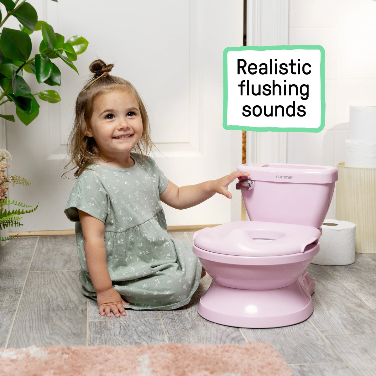 Ingenuity Summer My Size Pro Potty Chair with Built-in Splash Guard