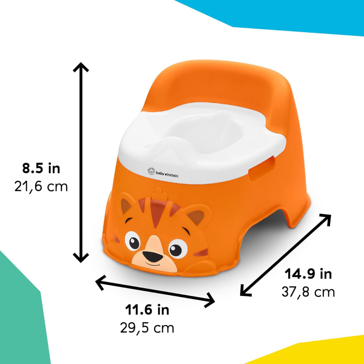 Baby Einstein Tinkle and Reveal Tiger Potty for 18+ Months - Orange/White