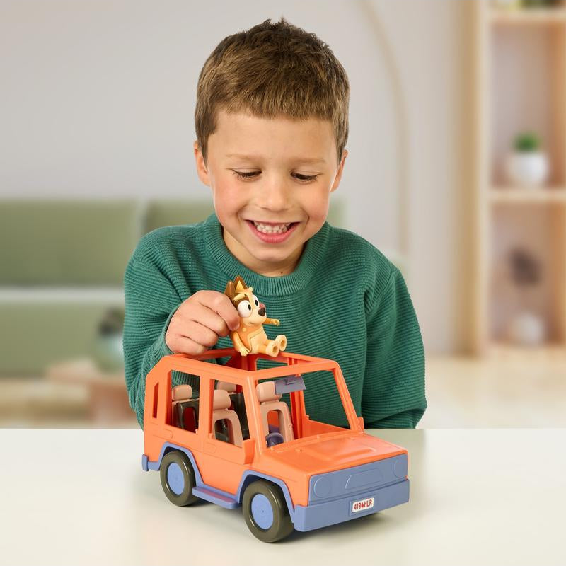 Bluey Heeler Family Road Trip 4WD Vehicle Toy - Orange