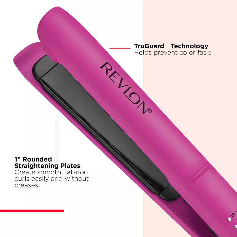 Revlon RVST2217N1 Easy Heat Precision Hair Flat Iron - Deep Pink
