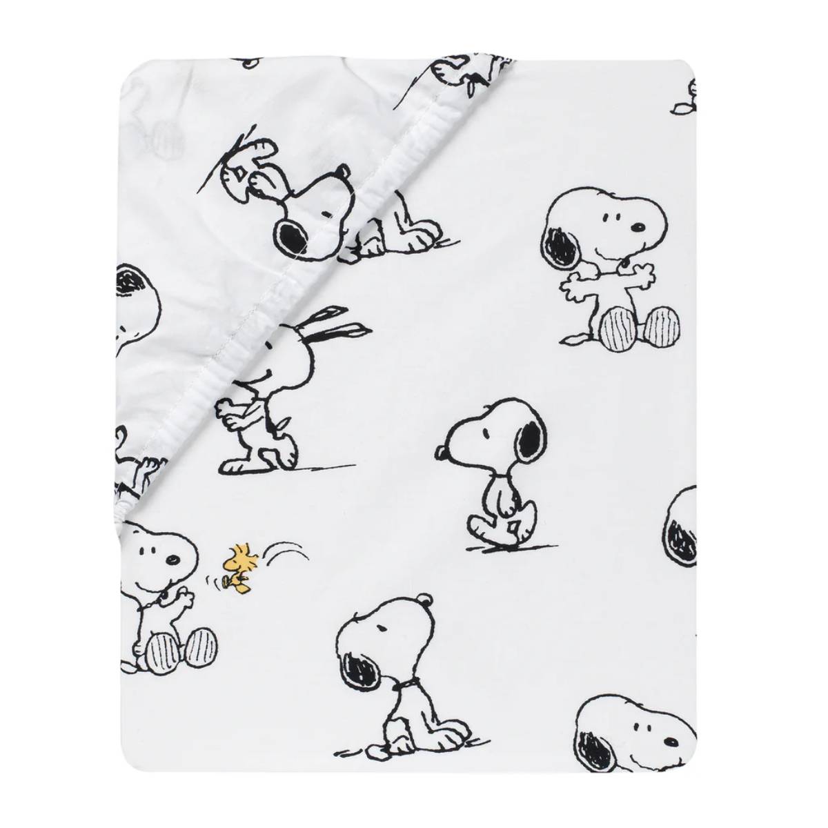 Lambs & Ivy Classic Snoopy Baby Bedding Set (3 Piece)- Black/White