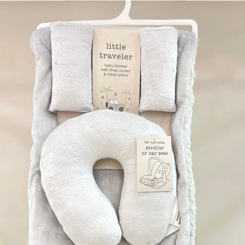 S.L Home Fashion Blanket and Pillow Set (4-Piece) - Gray