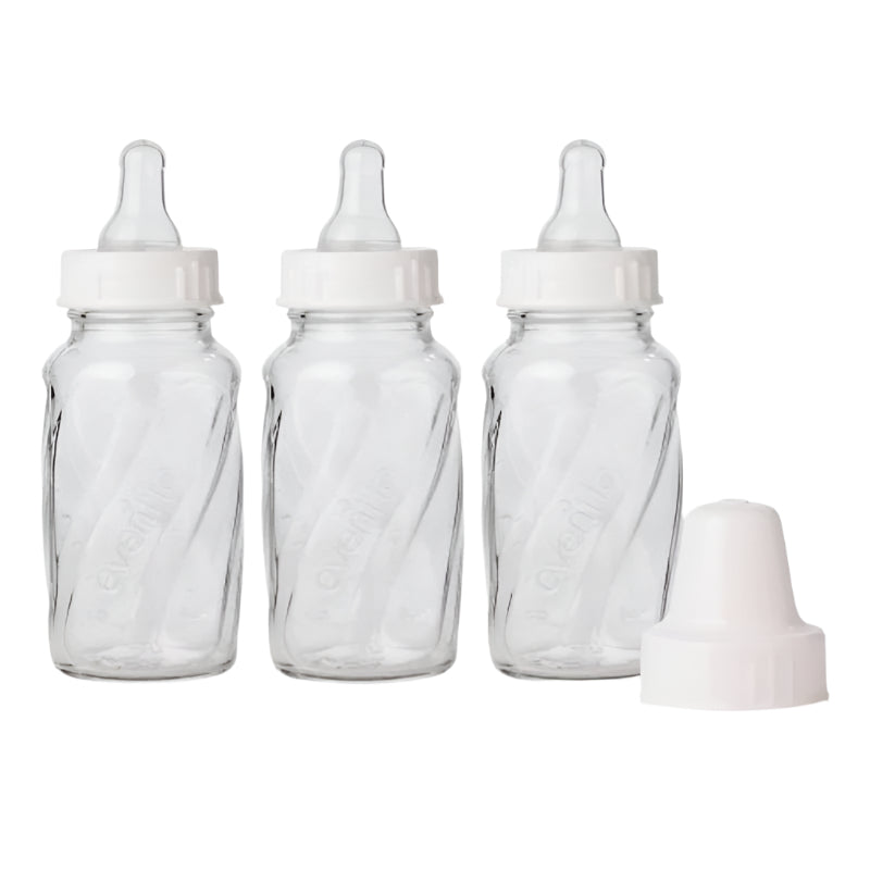 Evenflo Classic 4oz Baby Bottle (3 Pieces) - Clear