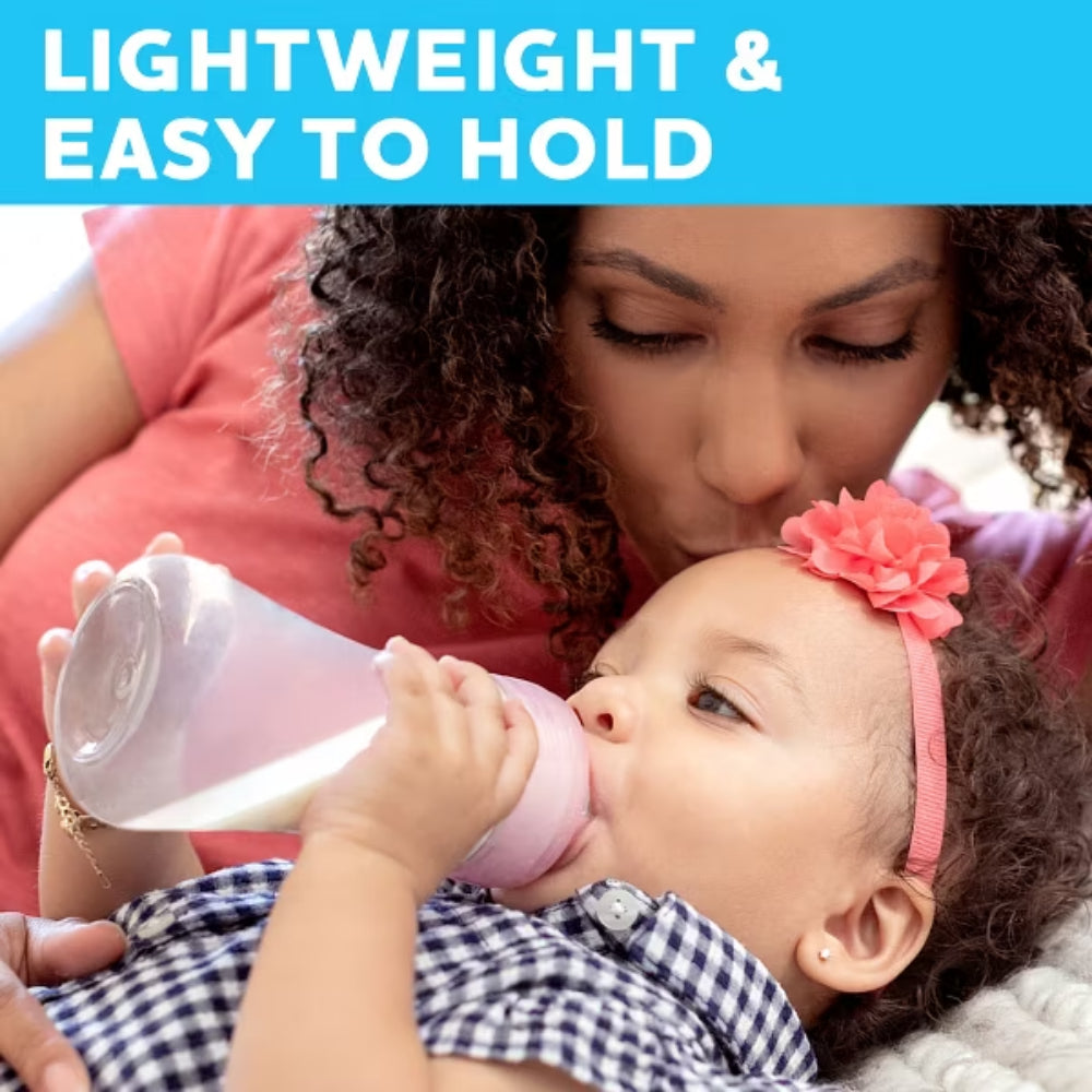 Chicco Duo 9oz Hybrid Baby Bottle with Invinci-Glass (Set of 2) - Clear