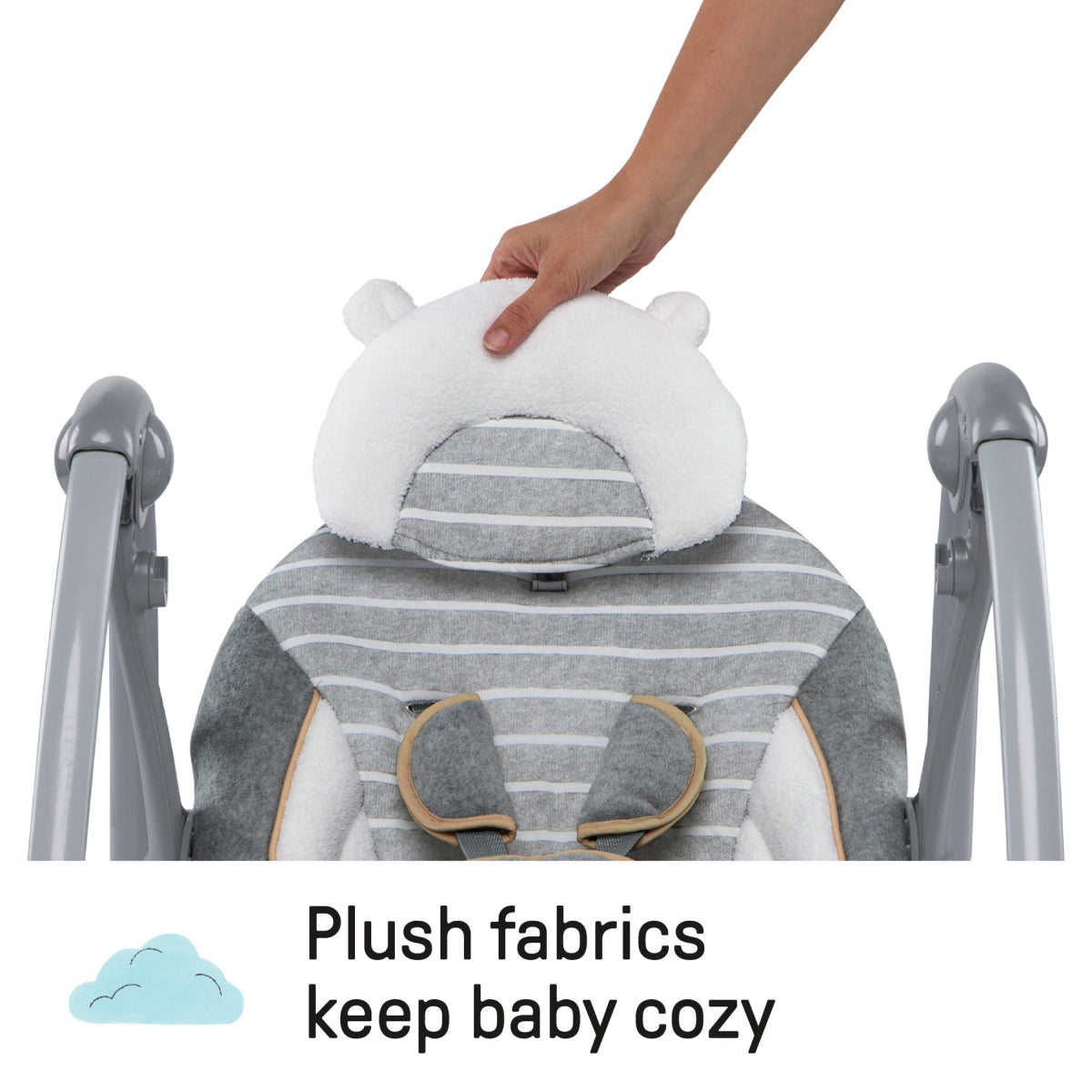 Ingenuity Boutique Collection Deluxe Swing 'n Go Portable Baby Swing - Bella Teddy