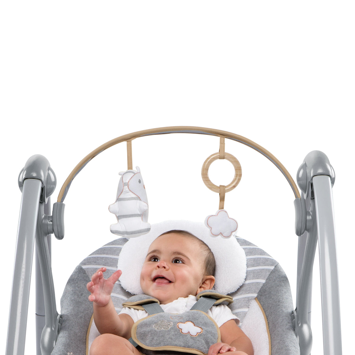 Ingenuity Boutique Collection Deluxe Swing 'n Go Portable Baby Swing - Bella Teddy
