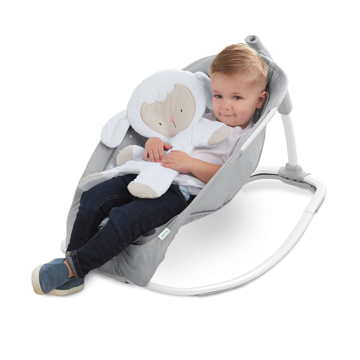 Ingenuity Rocker and Baby Bouncer Seat - Cuddle Lamb