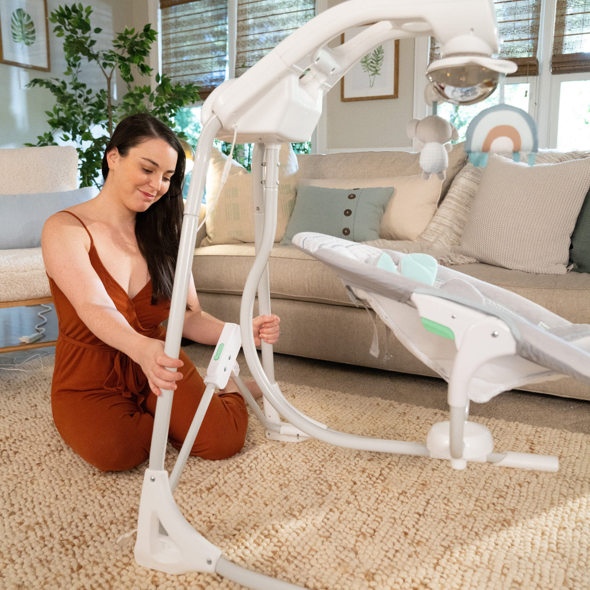 Ingenuity InLighten Soothing Swing - Gray