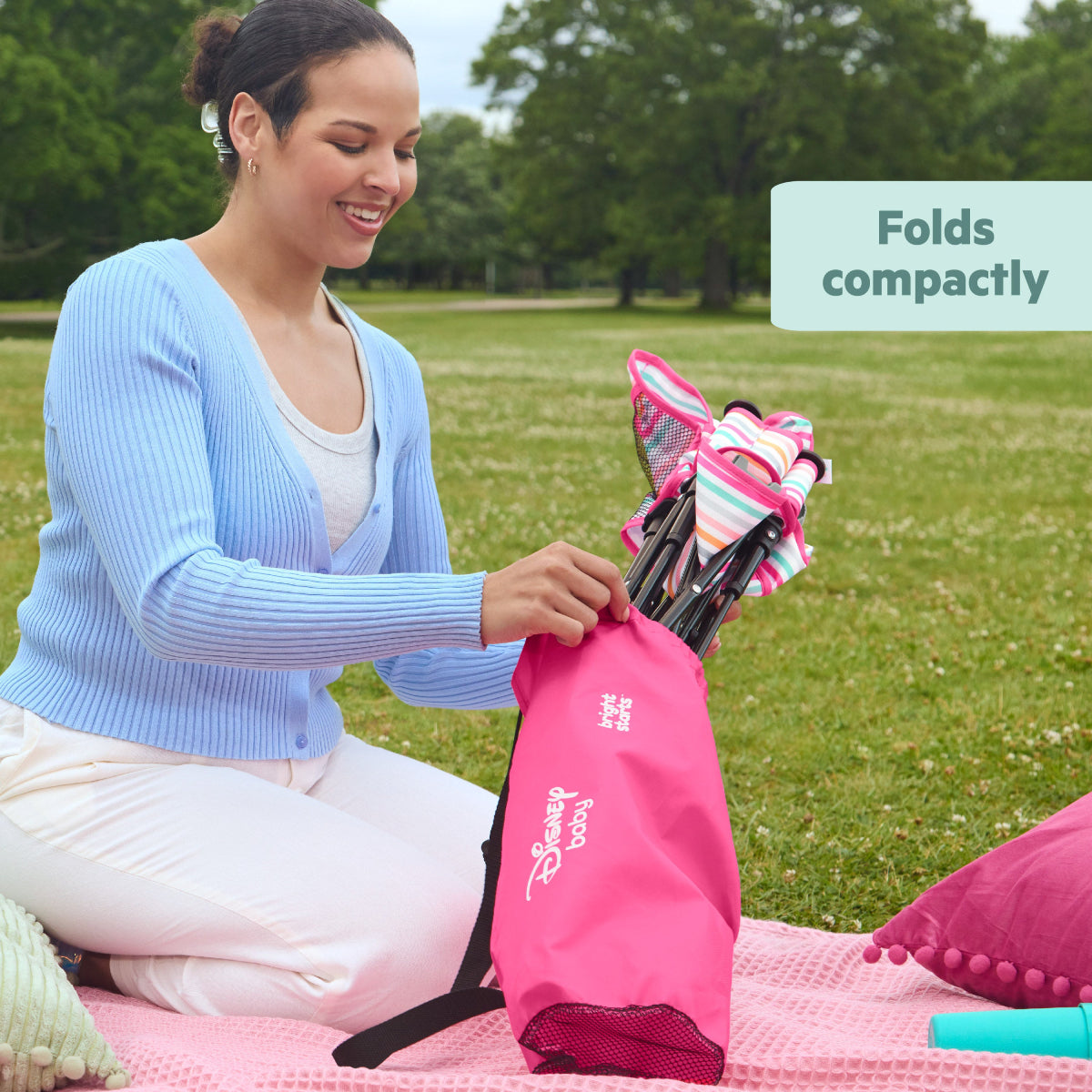 Bright Starts Disney Baby Pop N Sit Portable Booster Seat