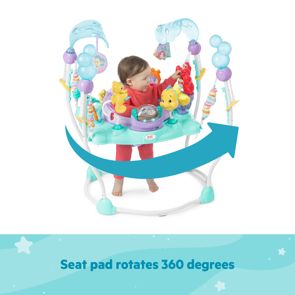 Bright Starts The Little Mermaid Sea of Activities Jumper - Blue