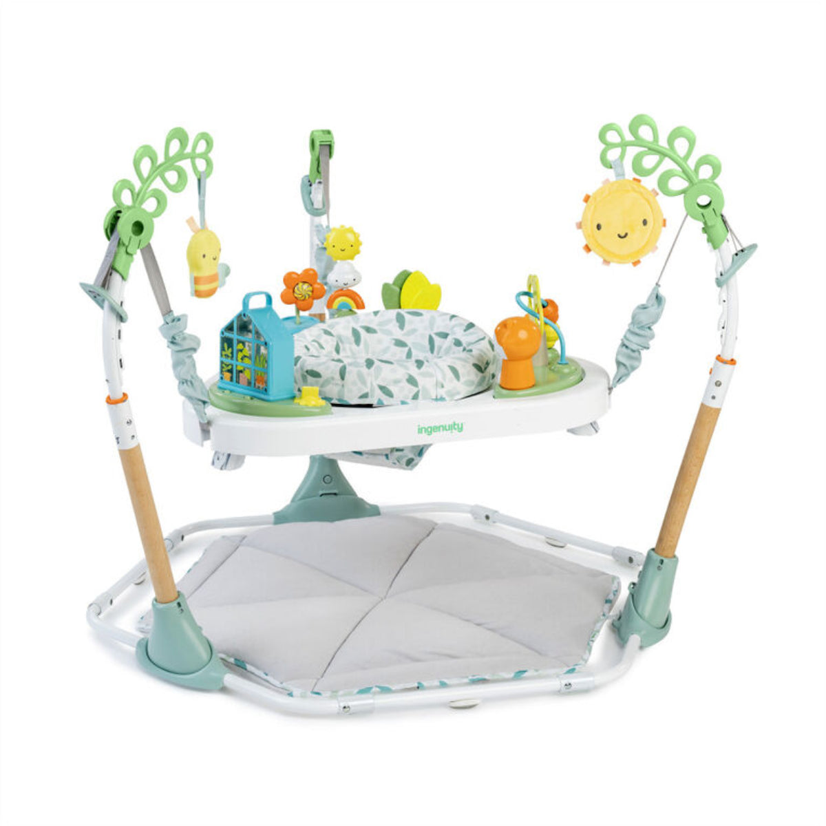 Ingenuity Tummy-to-Toes 6-in-1 Milestone Center Play Mat - Gray