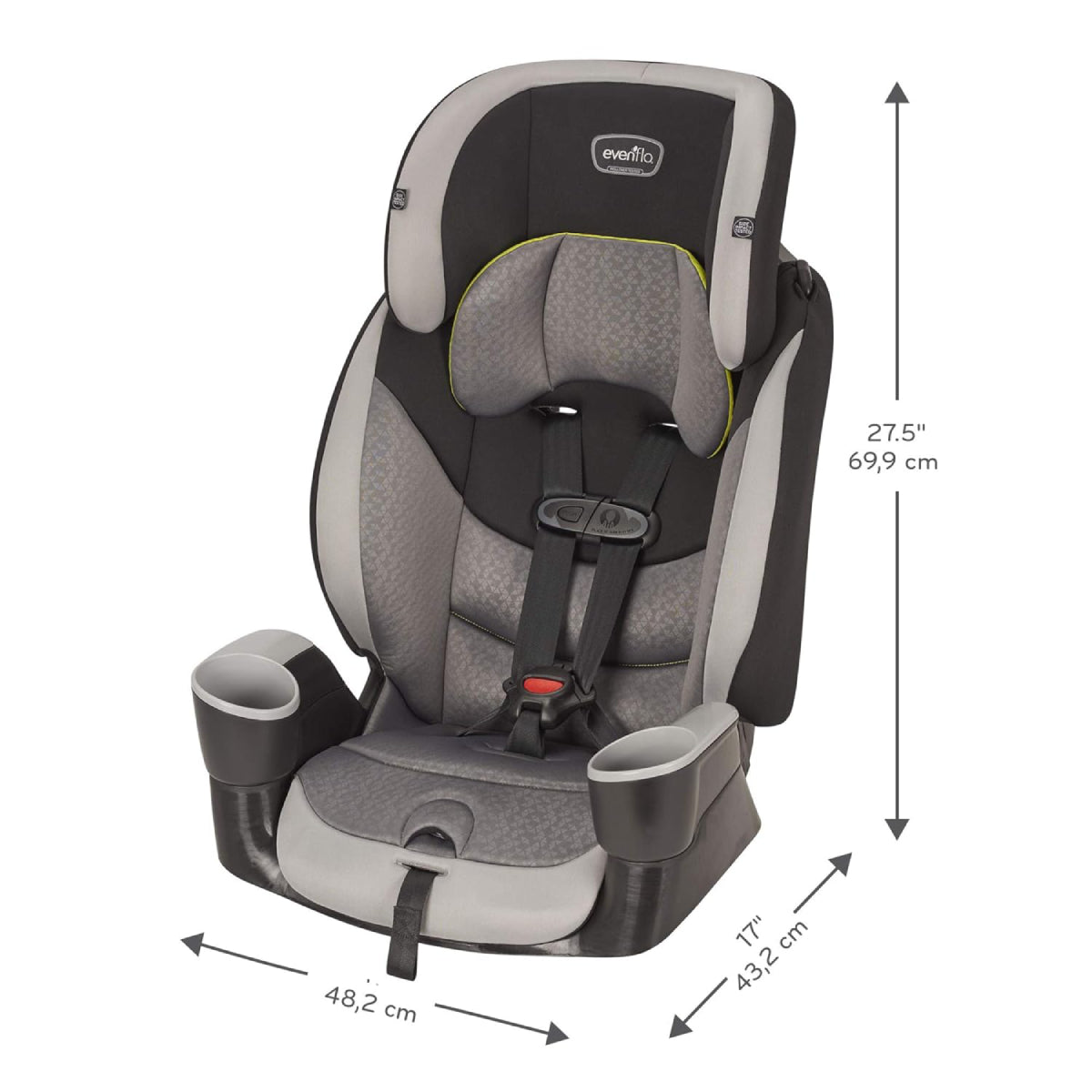 Evenflo Maestro Sport 2-in-1 Booster Car Seat with 5-Point Harness