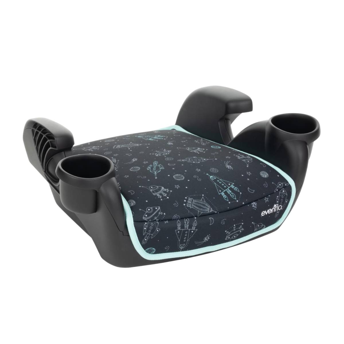 Evenflo GoTime No Back Booster Car Seat- Black/Blue