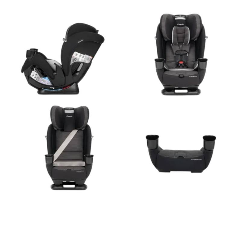Evenflo All4Stages Slim 4-in-1 Convertible Car Seat- Gray/Black
