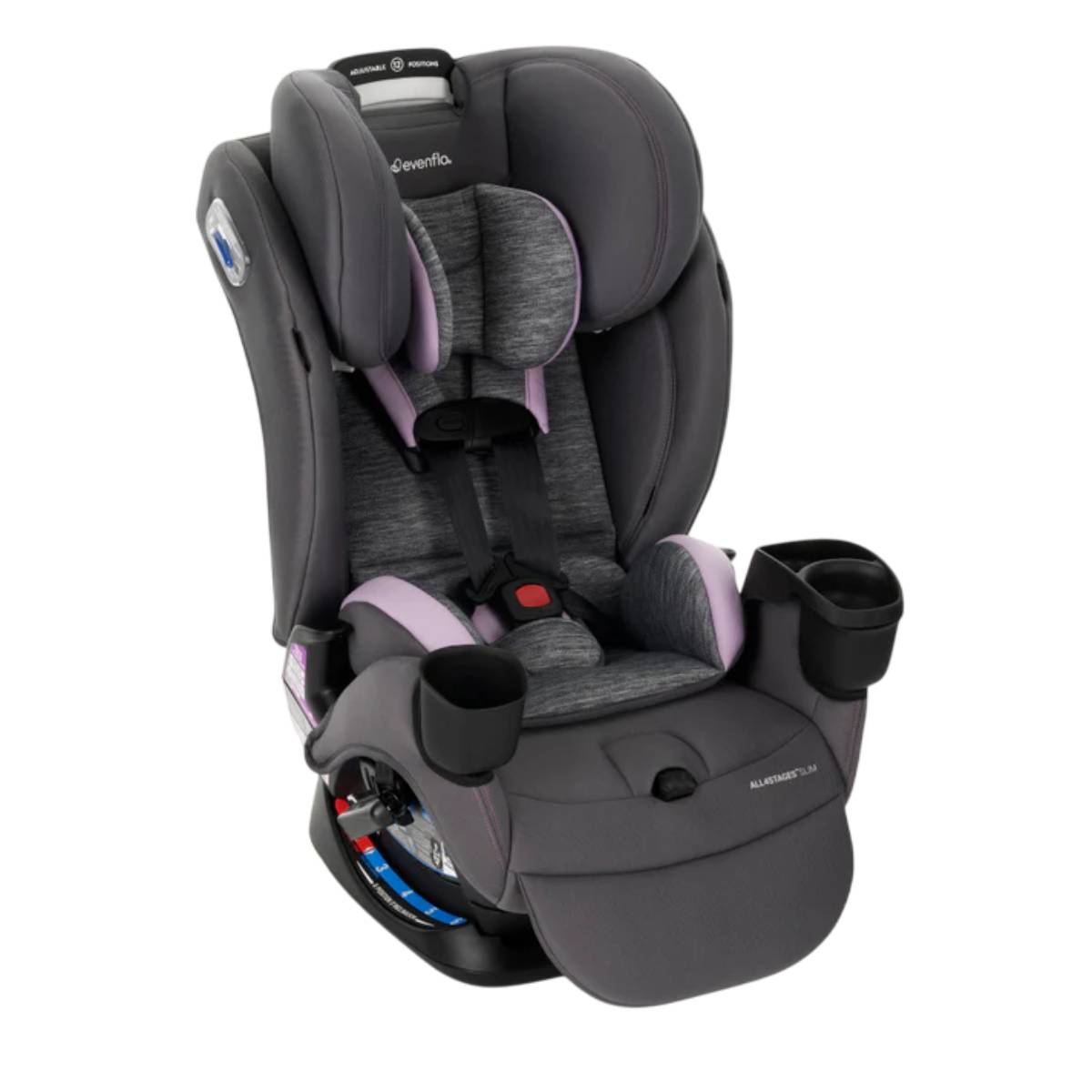 Evenflo All4Stages Slim Plus Canopy 4-in-1 Convertible Car Seat - Gray/Pink