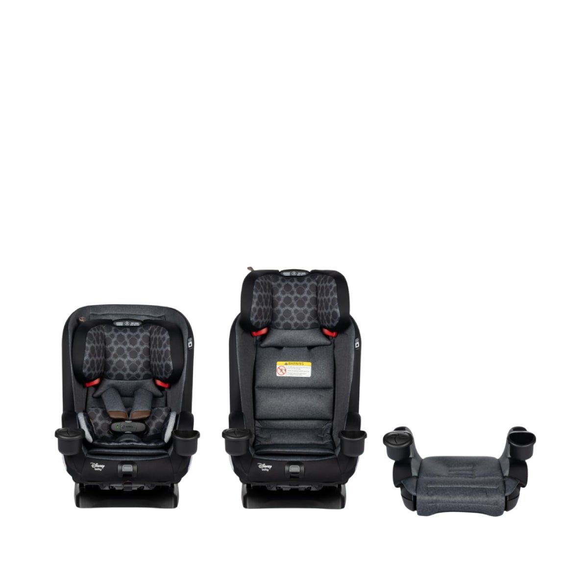 Disney Vintage Mickey Mouse EverSlim All-in-One Convertible Car Seat- Black