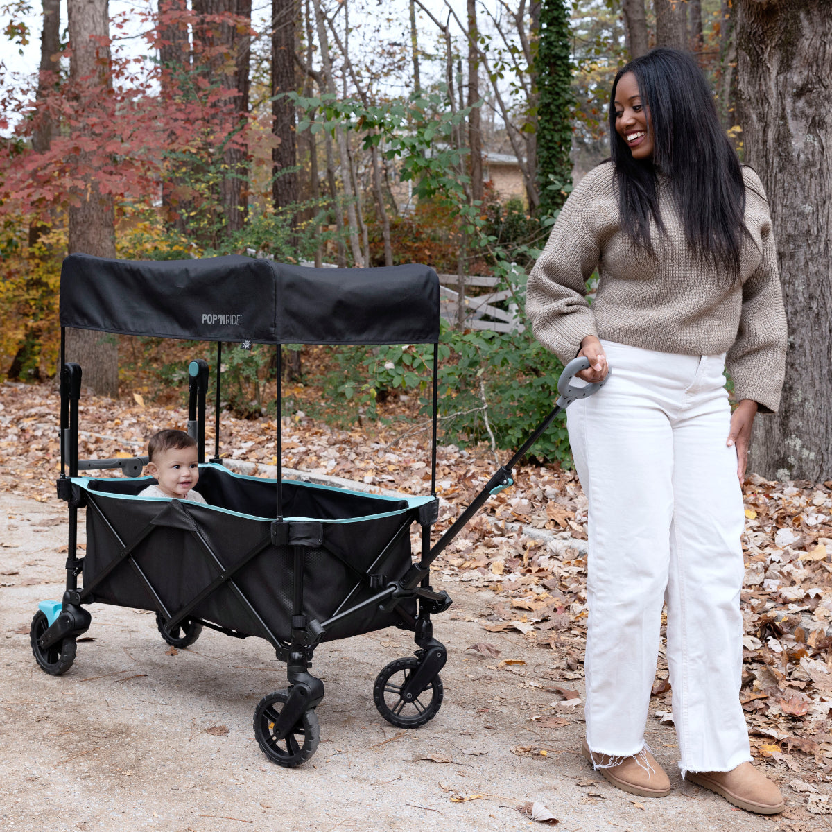 Summer by Ingenuity Pop 'N Ride Stroller Wagon - Black