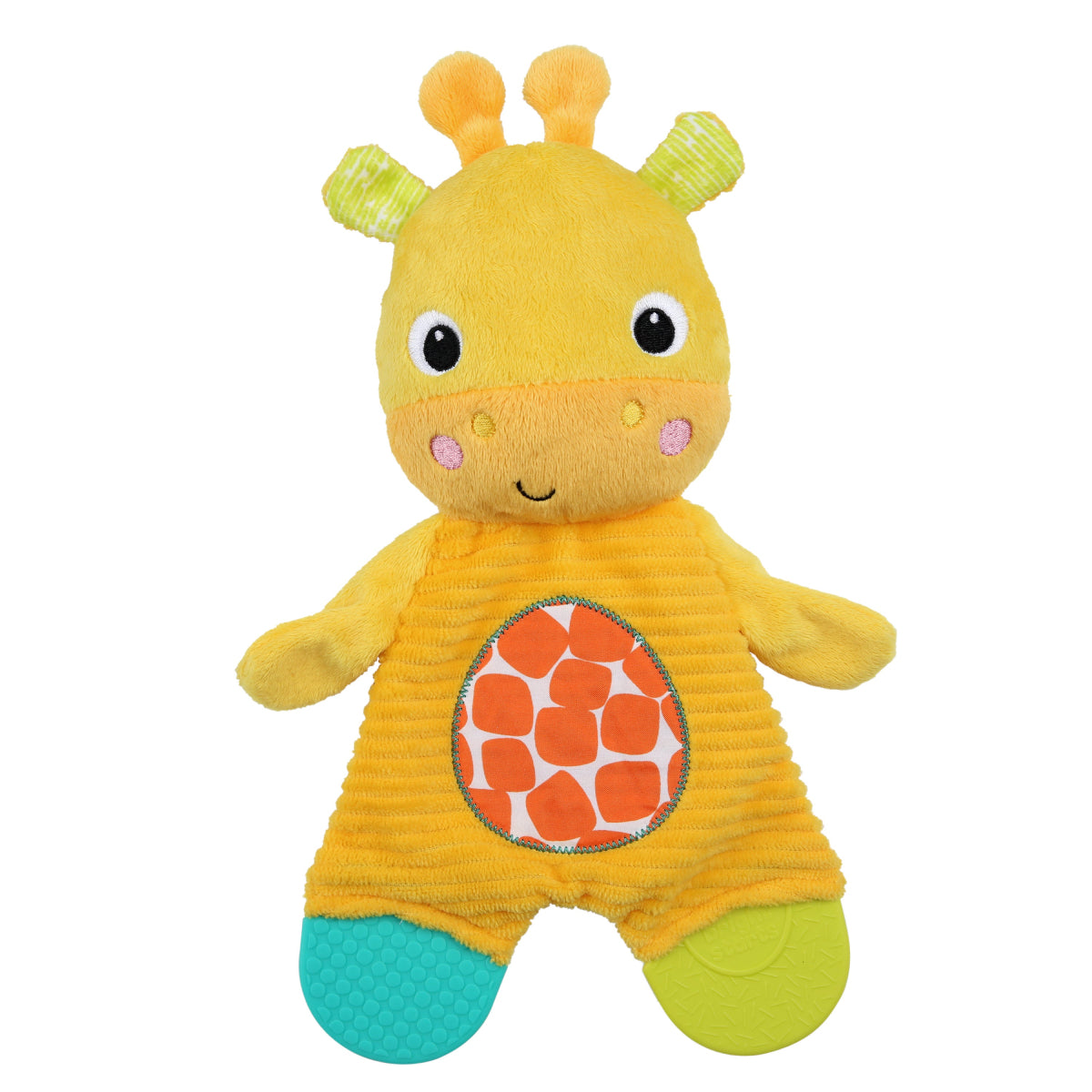 Bright Starts Snuggle and Teethe Giraffe Plush Teether Toy - Yellow