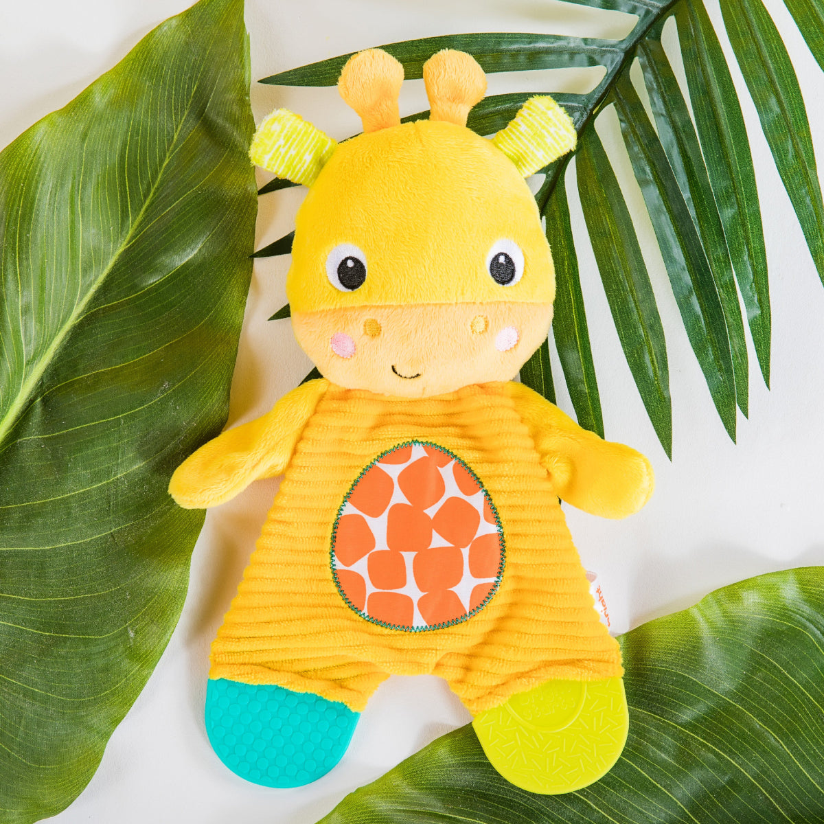Bright Starts Snuggle and Teethe Giraffe Plush Teether Toy - Yellow
