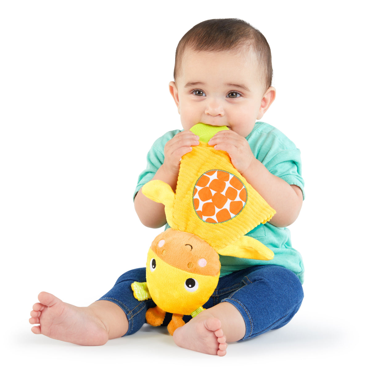 Bright Starts Snuggle and Teethe Giraffe Plush Teether Toy - Yellow