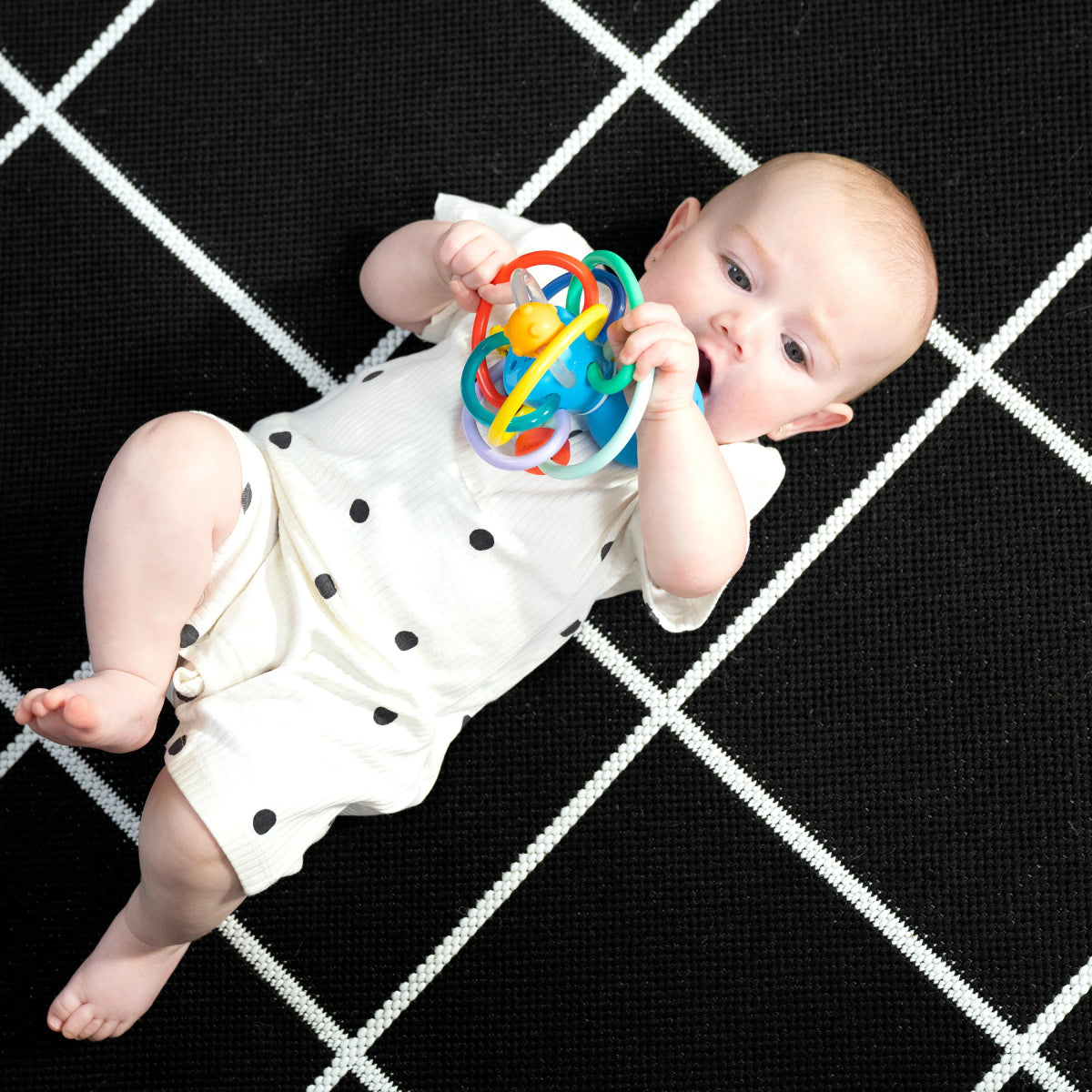 Baby Einstein Ocean Explorers Opuss Shake and Soothe Teether Rattle Toy - Blue