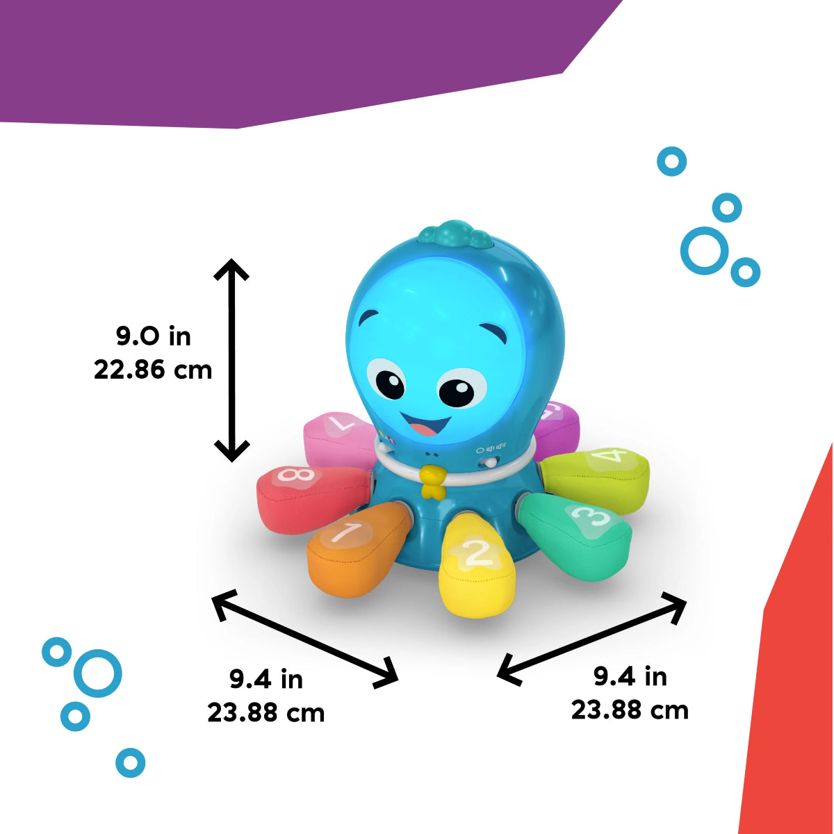 Baby Einstein Ocean Explorers Go Opus Go 4-in-1 Crawl and Chase Activity Learning Toy - Blue