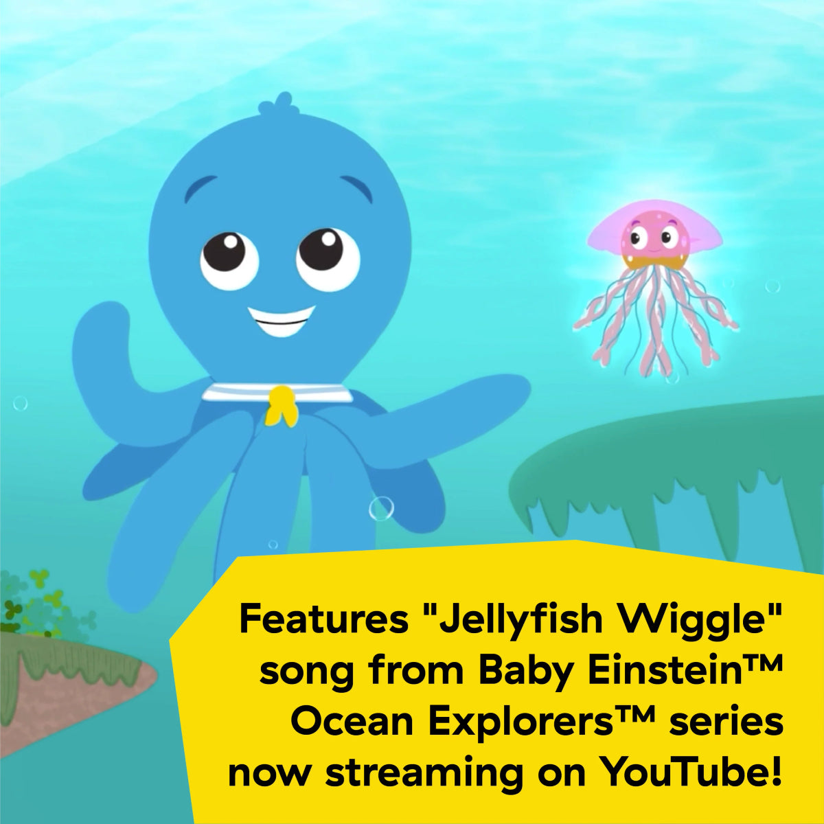 Baby Einstein Ocean Explorers Go Opus Go 4-in-1 Crawl and Chase Activity Learning Toy - Blue