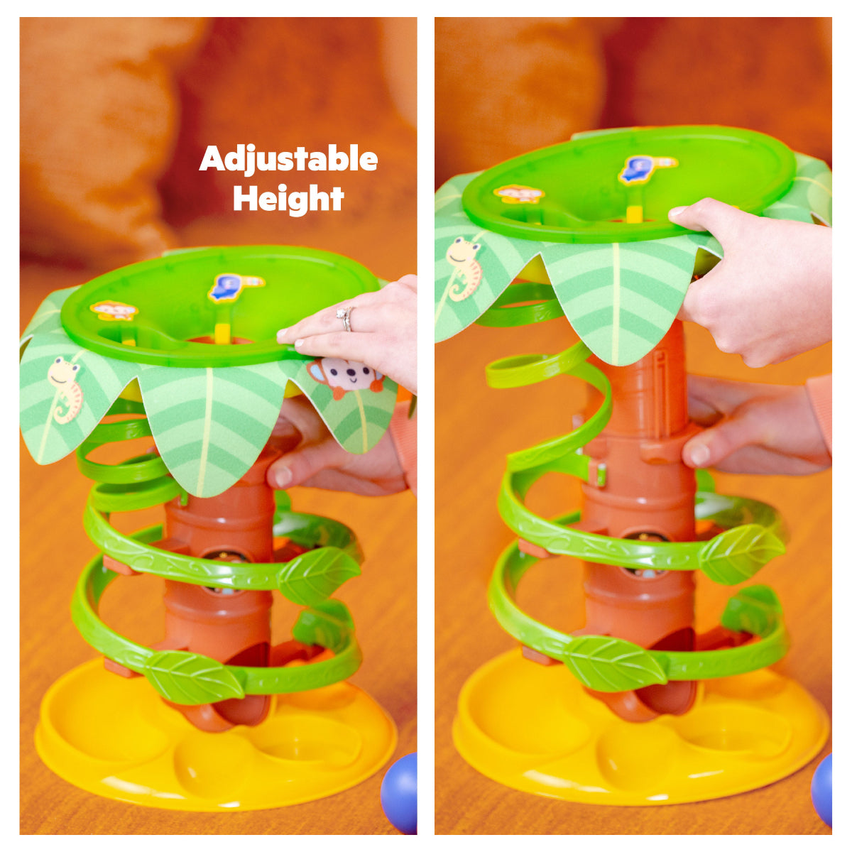 Bright Starts Tropical Twirl Ball Play Toy with Lights and Sounds