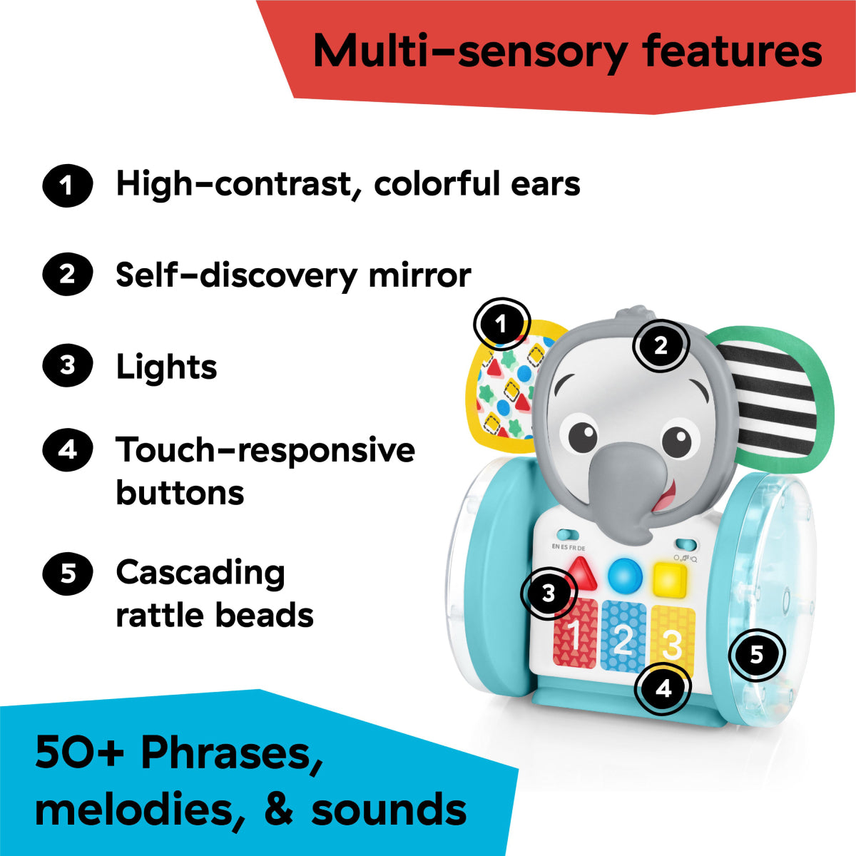 Baby Einstein Chase and Tap Earl Crawling Toy